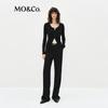 MO&Co. Women's 2025 Spring Straight-Leg Trousers with Belt