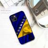 Чехол для телефона с флагом Боснии для iPhone 11 12 Mini 13 Pro XS Max X 8 7 6s Plus 5 SE XR