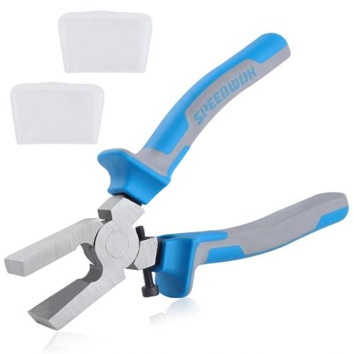 SPEEDWOX 6-inch Glass Nippers, Glass Punch, Glass Cutter, Glass Cutter, Stained Glass Nippers, Plastic Glass Nippers for Stained Glass, Plastic Nipper