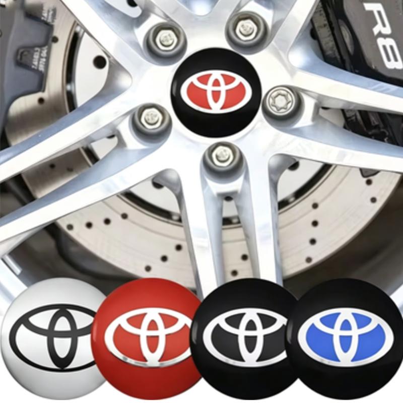 4pcs 56mm Car Wheel Hub Center Stickers Decal Emblem For Toyota Hilux Aygo Yaris Ractis Corolla Camry CHR Auris Tacoma Accessory