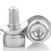 304 Stainless Steel Hex Socket Cap Screw with Flat & Spring Washer, M6/M8