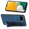 For Google Pixel 9a Case with Wristband Kickstand Leather+TPU Phone Cover