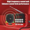 Мини-радио Портативный FM-приемник Беспроводная Bluetooth-колонка Музыкальный плеер/Диктофон с TF-картой/USB/Наушниками со светодиодным цифровым дисплеем