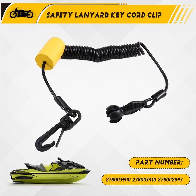 A34G-Новый страховочный шнурок-клипса для ключей для Sea-Doo RXT RXP Spark 900 ACE Wake GTX GTI GTR 278003400 278003410 278002843