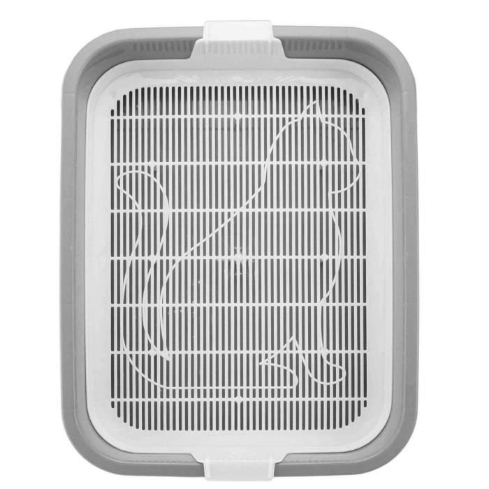 BAC À LITIÈRE Toilette pour petits animaux - Gris - Petite litière pour chats