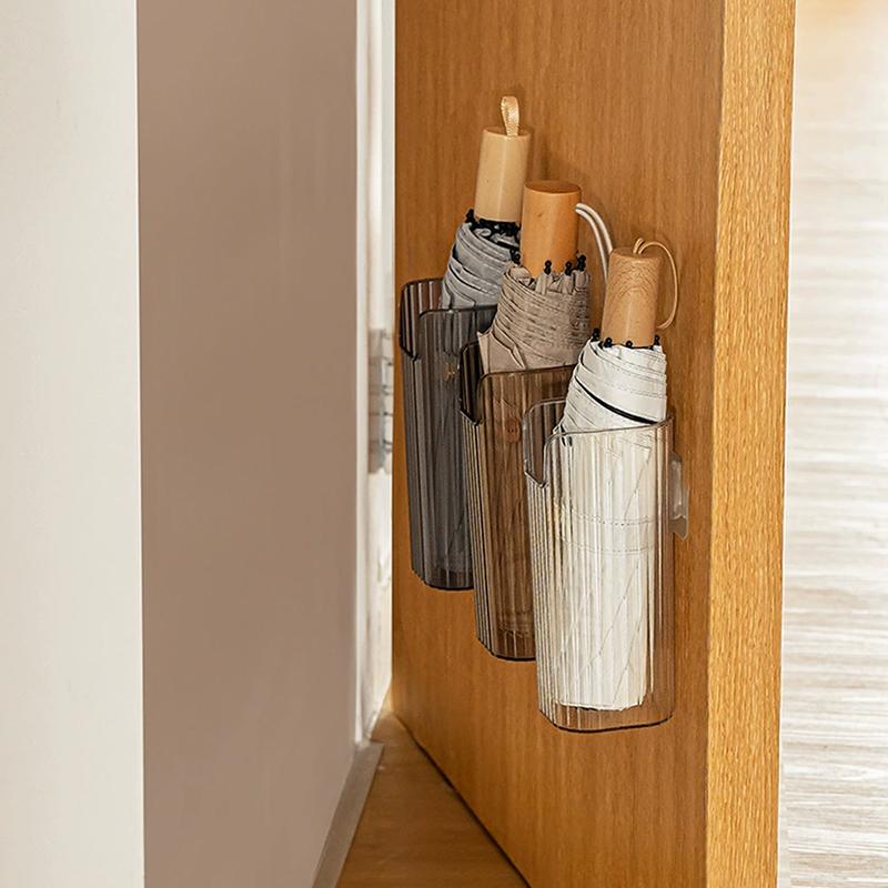 1/3 шт., настенная стойка для хранения зонтов без перфорации, ведро для хранения зонтов, пластиковый пакет, ведро для хранения, ящик для хранения