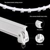 1 Set Curtain Track Accessories 1/3/5m Ceiling Curtain Track Bendable Smooth Sliding
