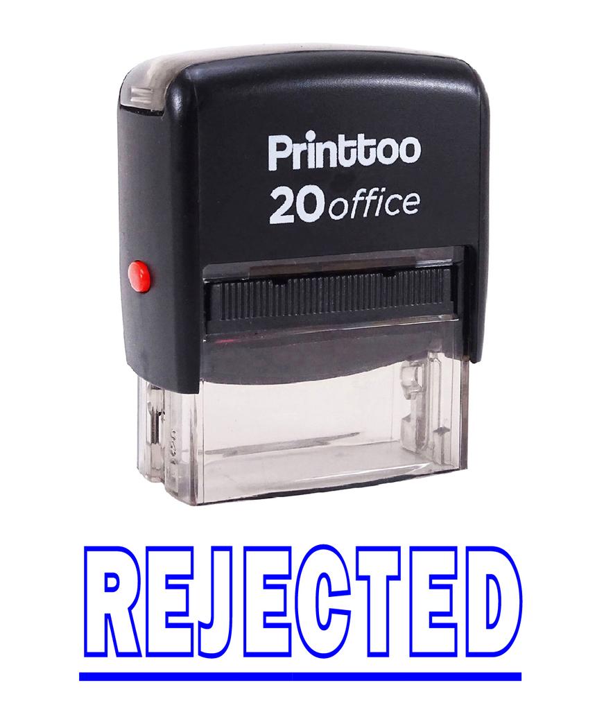 Printtoo Self Inking Rubber Stamp Office Канцтовары ОТКЛОНЕНЫ Custom