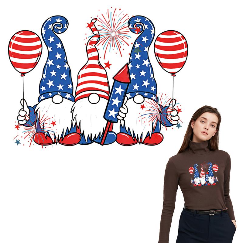 Термальные нашивки для одежды, праздничные толстовки с гномами, термопресс, аппликация, наклейки на одежду, футболка Parches Ropa Diy, железная нашивка