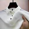 Summer t-shirt Paul short-sleeved short-sleeved high-end mesh ice silk short-sleeved t-shirt men's shirt collar summer solid color