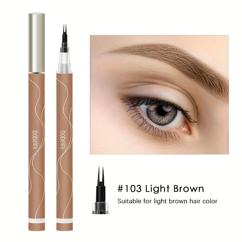 Natural Double Forked Tip Lower Eyelash Pen Makeup Ultra-thin Liquid Quick Drying Eyelash Brow Eyeliner Pencil Makeup Tools