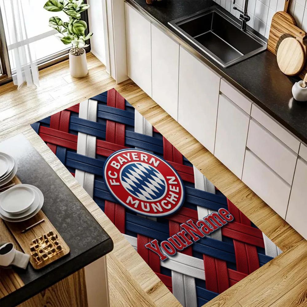 Fc Bayern Mnchen Customize Your Name Kitchen Rug Runner Rug Laundry Mat Hallway Entryway The Best Gift Choice