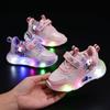 Новые детские повседневные кроссовки со светодиодной подсветкой, противоскользящие, универсальные, для бега, модные, удобные