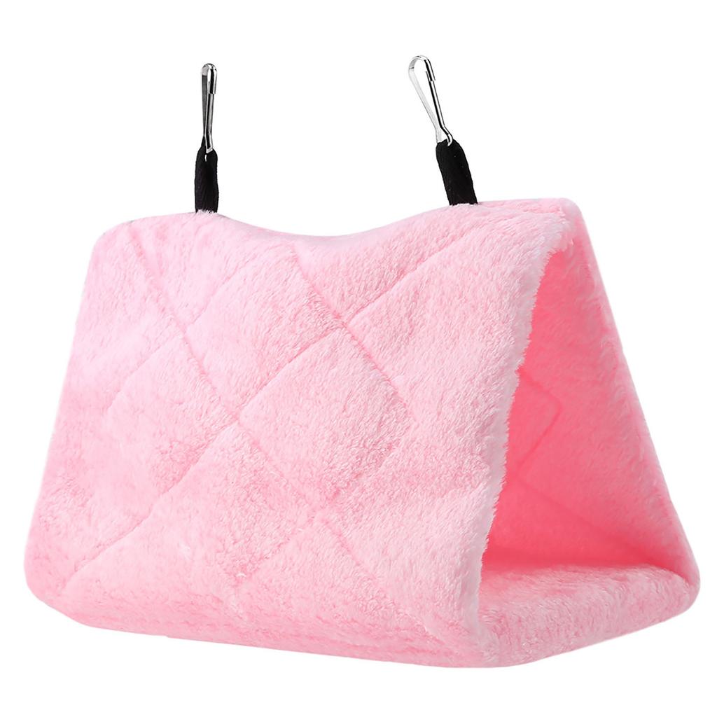 Soft Plush Hammock Hanging Cage Tent for Birds Parrot Winter Warm Bed Pet Toy
