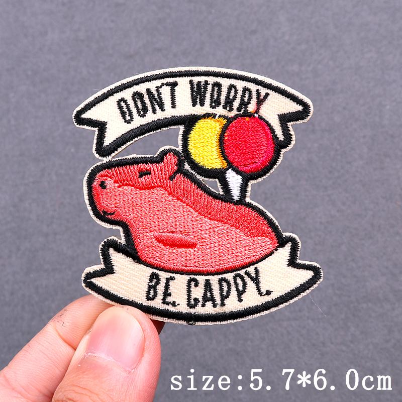 Cartoon Animal Patch Iron On Patches For Clothing Thermoadhesive Patches On Clothes Hip Hop Embroidery Patch For Clothes Badges