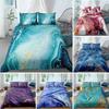 Пододеяльник Chic Marble Duvet Cover Microfiber Mint Gold Glitter Turquoise Комплект постельного белья Abstract Aqua Blue Quilt Cover Single Twin Full Size