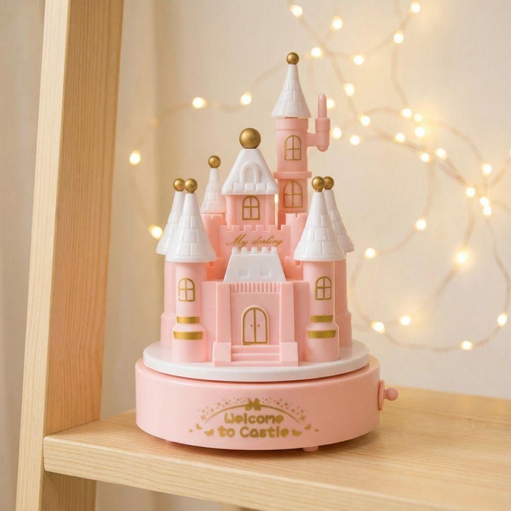 Exquisite Mechanical Music Box Romantic Style Birthday Music Box Cake Topper