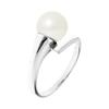Bague - Pearls & Colors - Véritable Perle De Culture 8-9 Mm - Or Blanc 375/1000 - Colori Blanc Naturel - Femme