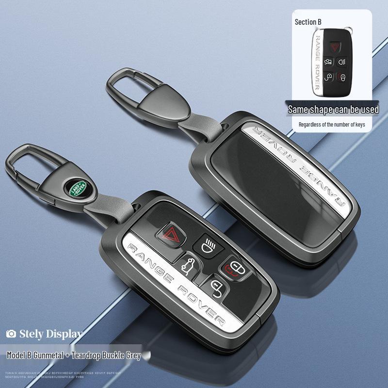 Чехол для ключа Land Rover: Алюминиевый корпус для Range Rover Sport, Velar, Evoque, Discovery, Freelander.