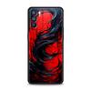 Black Red Ripple Art Phone Case For Oppo Reno 13 12 11 10 7 F Find X5 X6 A98 A80 A79 A78 A57 A54 A31 A17 Pro 5G Soft TPU Cover