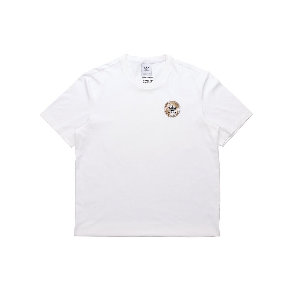 Adidas Мужские футболки Originals Artist Tee Ss с принтом на спине, белые HA4704