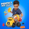 Mega Bloks Грузовик-бетономешалка CAT (9 штук) для возраста от 1 года и старше (GFG11)
