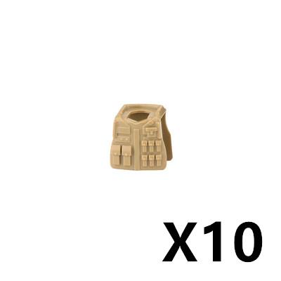 Military Soldiers Fighter Tactical Vest Accessories Building Block Rebound Clothes Armor Bricks Gift Toys For Children J083