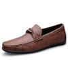 Genuine Leather Loafers Men Design Moccasin Fashion Slip On Soft Flat Casual Men Shoes Adult Male Footwear Handmade Boat Shoes
