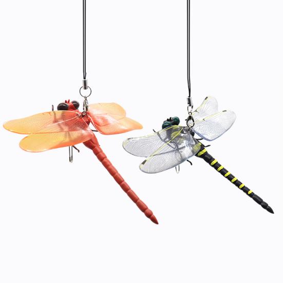 Simulated Dragonfly Pendant PVC Hanging Repellent Realistic Design Pest Deterrence Ornament Dragonfly Hunting Accessory