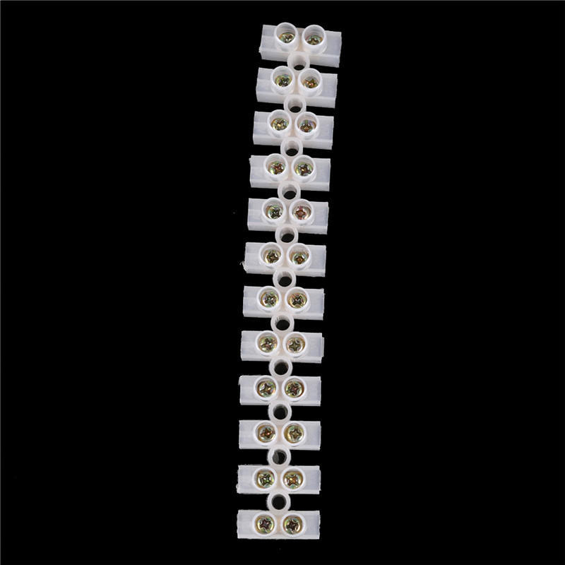 10A Electrical Wire Connection 12Position Barrier Terminal Strip Block