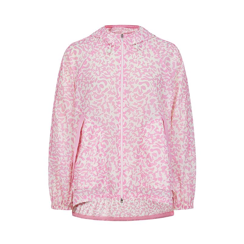 JUZUI casual and fashionable hooded leopard print casual jacket for women's summer collection