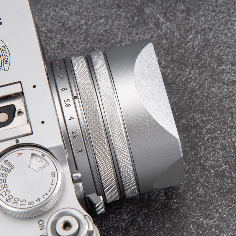 Для Fujifilm X100V X100VI Квадратная Бленда для Объектива Камеры Металлическая Ввинчивающаяся Бленда Крышка Объектива Заменяет Фотоаксессуары