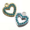 5pcs Mixed Stainless Steel Rhinestone Pendants Colorful Crystal Charms Beads for Necklace Bracelet Jewelry Making Charm DIY