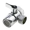 1pcs Faucet Valve Diverter Sink Valve Water Tap Faucet Splitter Adapter Home Bathroom Shower Diverter Kitchen Diversion Valve