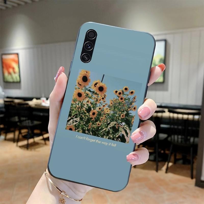 Отличный Арт Цветы Подсолнух Роза Чехол для Телефона Для Realme GT 2 9i 8i 7i Pro X50 X2 C35 C21 C20 C11 C3 Мягкий Черный Чехол для Телефона