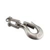Stainless Steel Fork Swivel Cargo Hook Chain Hook Ram's Crook Sliding Hook Lifting Hooks