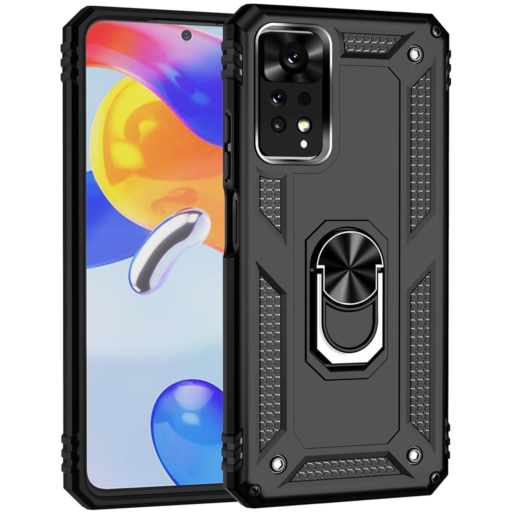 For Xiaomi Redmi Note 11E Pro 5G/Xiaomi Redmi Note 11 Pro 5G (Qualcomm) Case PC+TPU Phone Cover with Kickstand