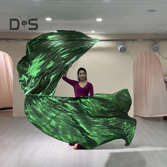 Танцевальный флаг с расширяемой палкой в форме полукруга, яркий цвет, блестящая поверхность, костюмы для выступлений, реквизит, аксессуары, флаг похвалы