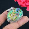 Abalone Shell Gemstone Pendant Solid 925 Sterling Silver Pendant Jewelry Gift For Unisex