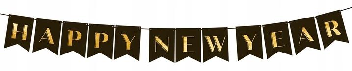 Happy New Year Garland Banner 250