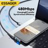 Essager 7A 100 Вт USB C кабель для быстрой зарядки цифровой дисплей локоть типа C кабель для Huawei Mate60 Pro Xiaomi Samsung Vivo шнур для передачи данных