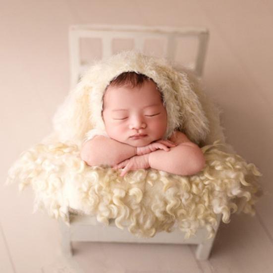 Детская кроватка для фотосъемки, съемный ретро-дизайн, деревянная гладкая поверхность, реквизит для кроватки для новорожденных для фото