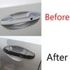 For Kia Forte 2019-2021 Carbon Fiber Abs Exterior Door Handle Molding Cover Trim