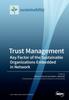 Книга Trust Management : Key Factor of the Sustainable Organizations Embedded In Network