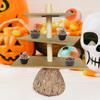 Halloween Broom Cupcake Stand 3 Tiers Snake Bowl Cake Dessert Pastry Holder Tiered Severing