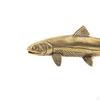 Brass Fish Statue Desk Topper Craft Retro Tea Pet Artware Good Fortune Lucky Figurine Desktop