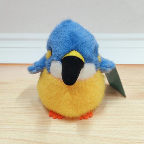 Милый плюшевый кулон в виде птицы, мягкая плюшевая игрушка, попугай, кряква, утка, брелок, плюшевый аксессуар для рюкзака, подарок для детей, любителей птиц