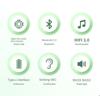 Bluetooth 5.3 Беспроводные наушники Прозрачный чехол для зарядки Наушники Водонепроницаемые спортивные музыкальные наушники с шумоподавлением Hi-Fi стереогарнитуры