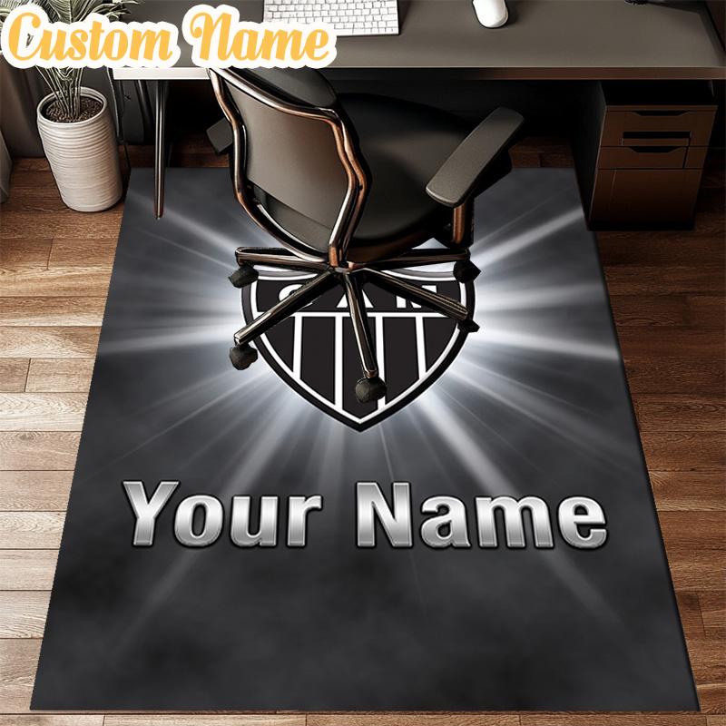 Custom Name Atletico Mineiro Rug Office Rug Chair Mat Non Slip Carpet Rugs for Bedrooms Dining Room Living Room Home Decor gifts
