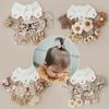 10Pcs Cute Elastic Rubber Band Sweet Bows Flower Headdress Hair Accessories Hair Ties Bowknot